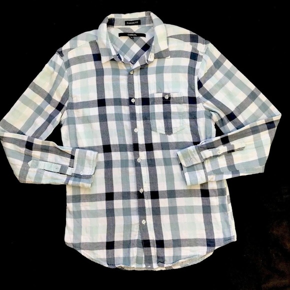 Carbon Other - Carbon Shirt Classic Fit Size M Gray White Black